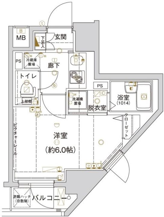 ハーモニーレジデンス御茶ノ水の間取り