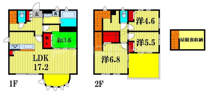 千葉県流山市宮園2(一戸建)の賃貸物件の間取り