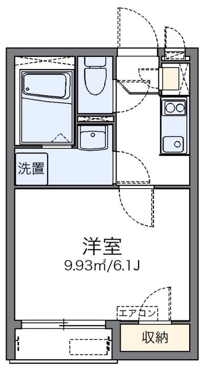 神奈川県横浜市旭区二俣川2(アパート)の賃貸物件の間取り