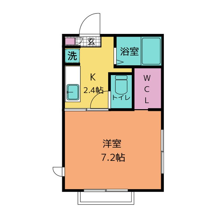 プランドール富岡の間取り