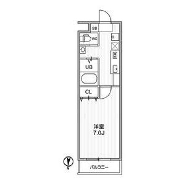 愛知県名古屋市瑞穂区雁道町2(マンション)の賃貸物件の間取り