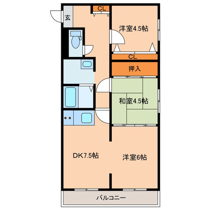 ウベマンションの間取り