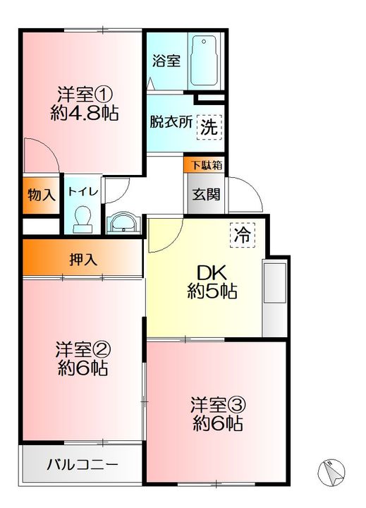 横浜上郷ハイツの間取り