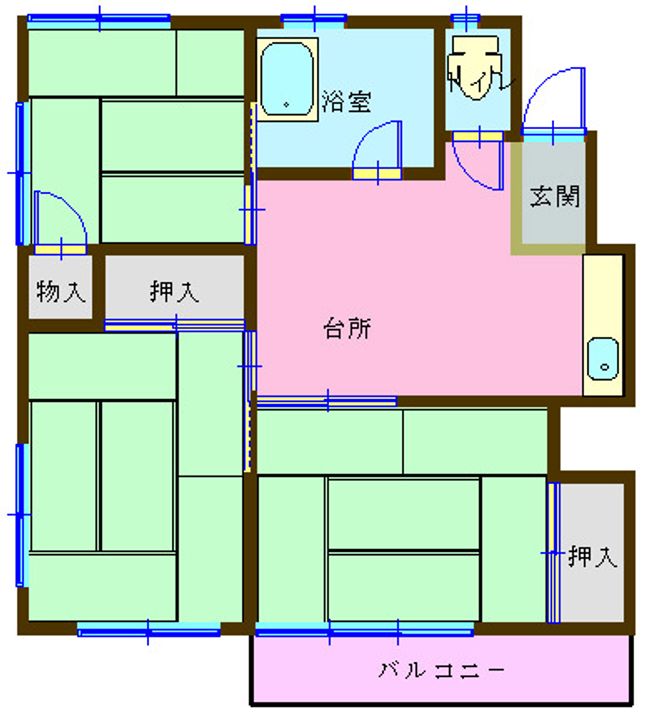 今浦ハイツIの間取り