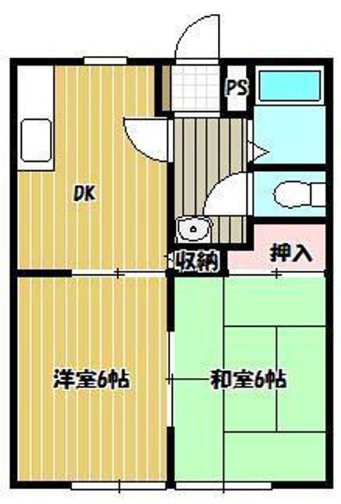 グリーンヒルズうしおB棟の間取り