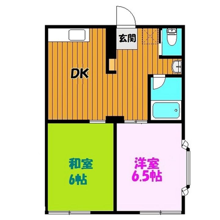 福島県郡山市台新1(アパート)の賃貸物件の間取り