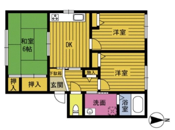 ディアスプリペットCの間取り