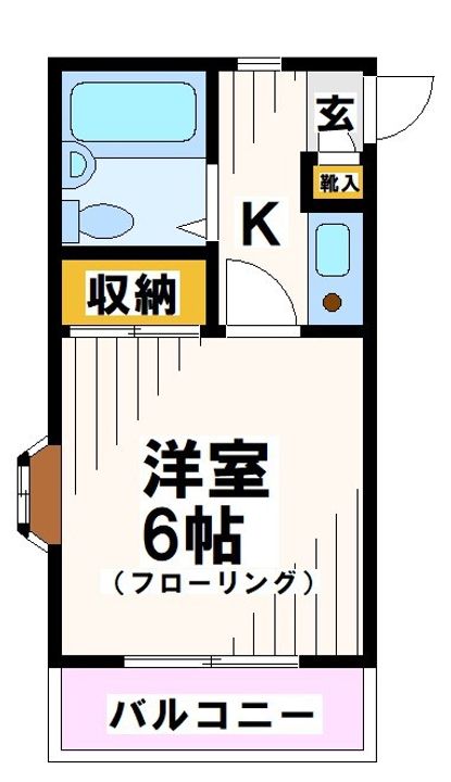 東京都府中市浅間町4(マンション)の賃貸物件の間取り