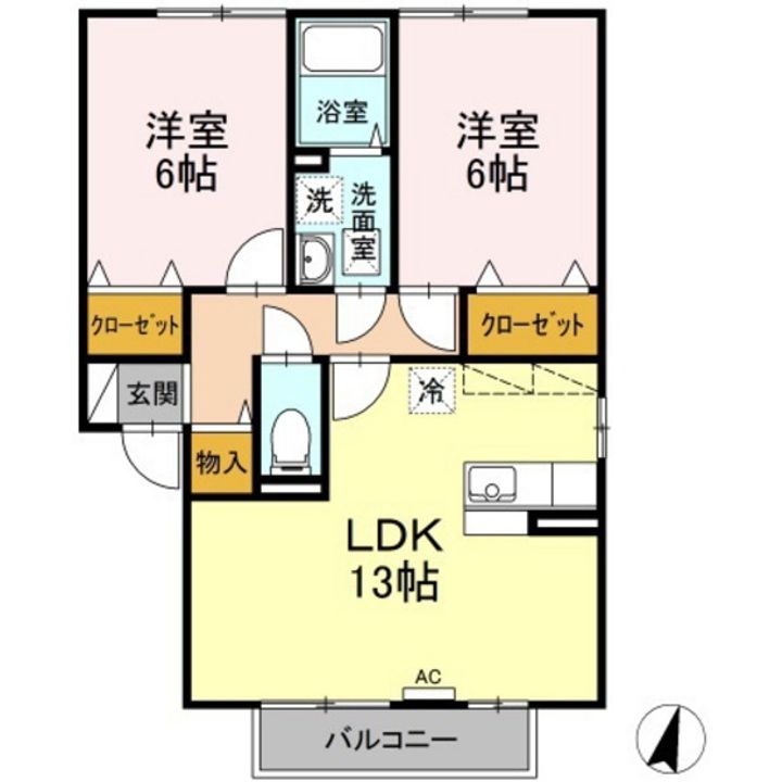 パストラーレ B棟の間取り