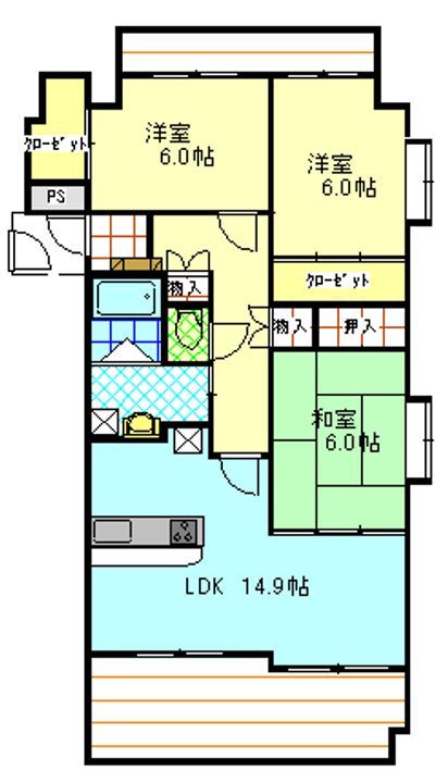 プレシャスコ-ト壱番館の間取り