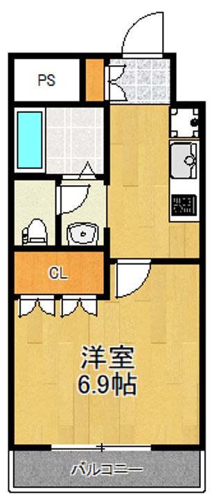神奈川県川崎市高津区新作6の賃貸マンションの間取り