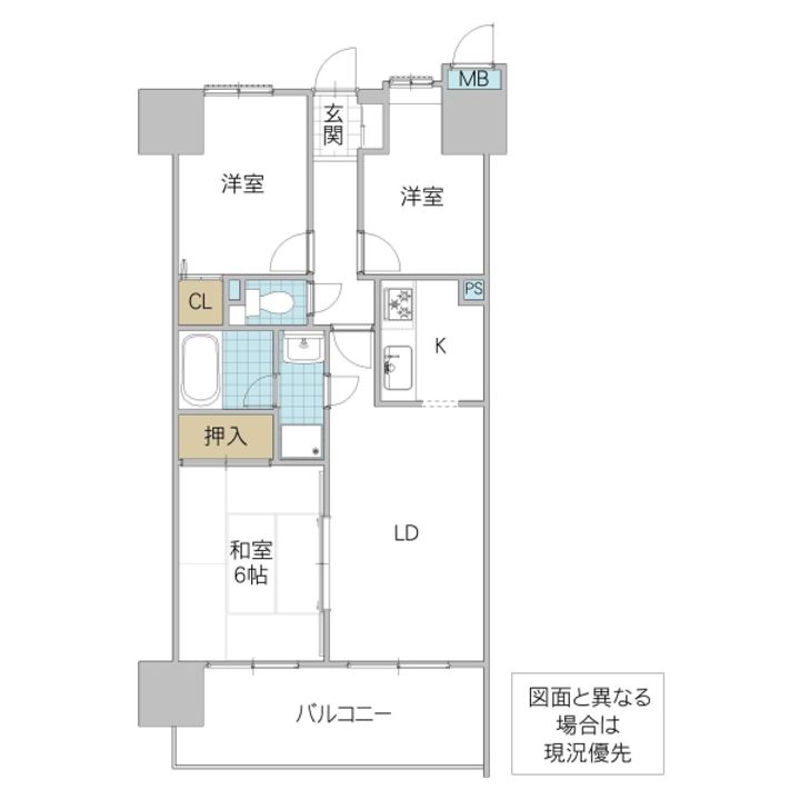 ロイヤルヒルズ梅香の間取り