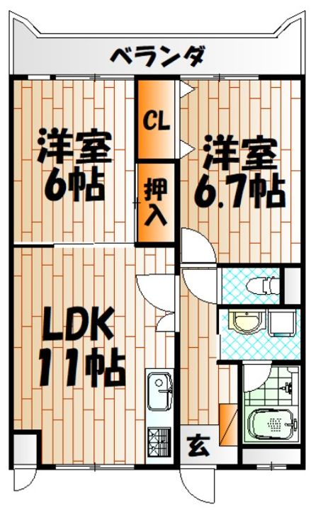 ルネッサンス宮ノ尾IIの間取り