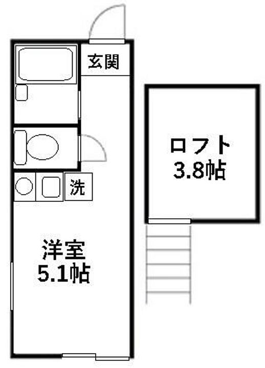 ユナイト六浦ジローラモ・カルダーノの間取り
