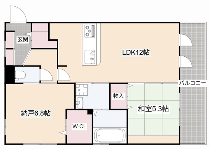 大阪府高槻市宮田町1(アパート)の賃貸物件の間取り