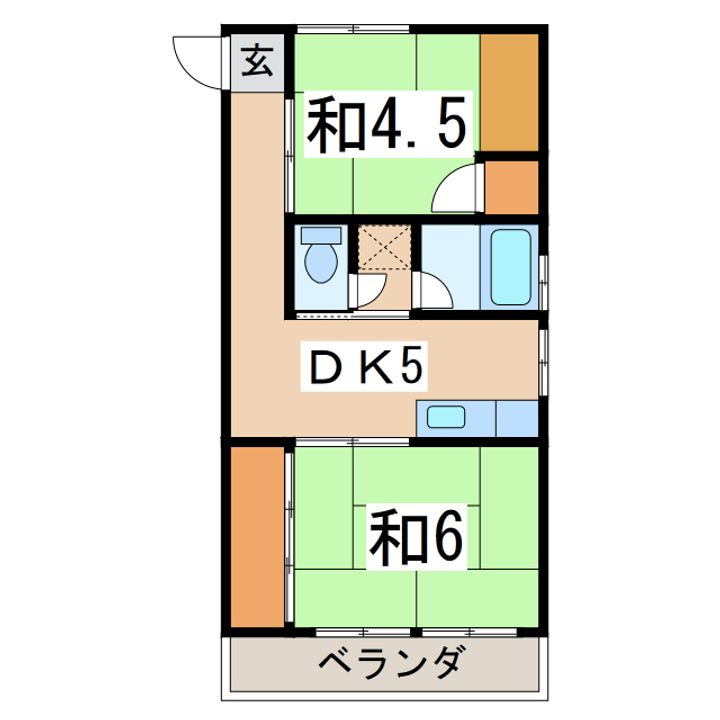 カトルセゾンIの間取り