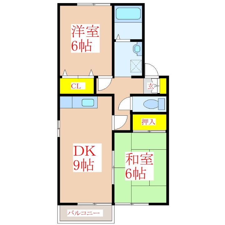 セジュールシャルダンの間取り