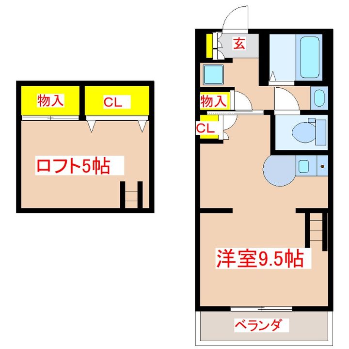 コーポいーすとの間取り