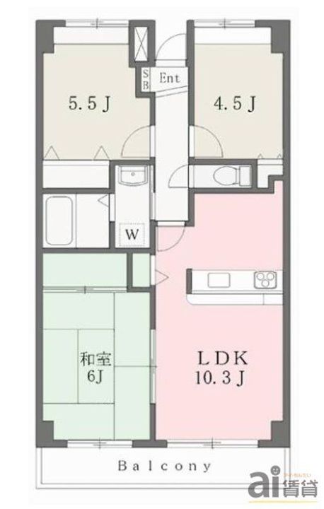 レジデンスふじみ野の間取り