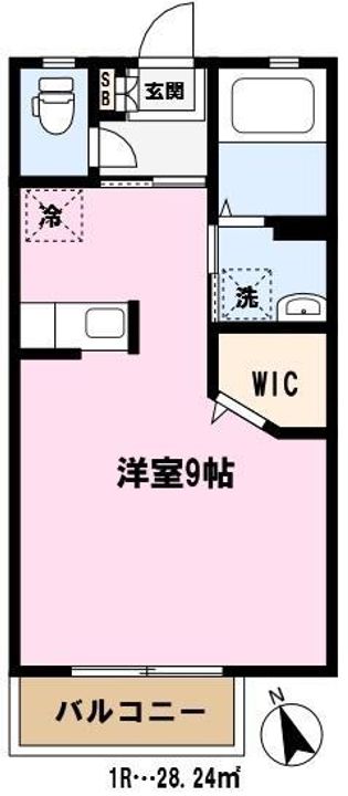 埼玉県川口市鳩ヶ谷本町3(アパート)の賃貸物件の間取り