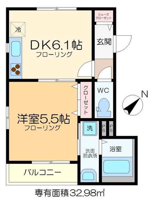 クレールカワノの間取り