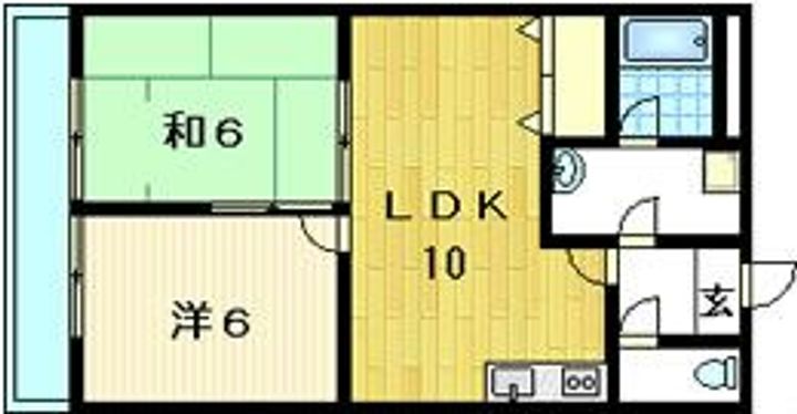シャトーウメダの間取り