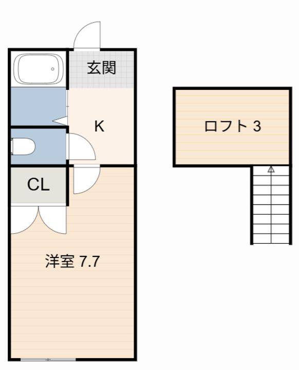 シェリールミニ B棟の間取り