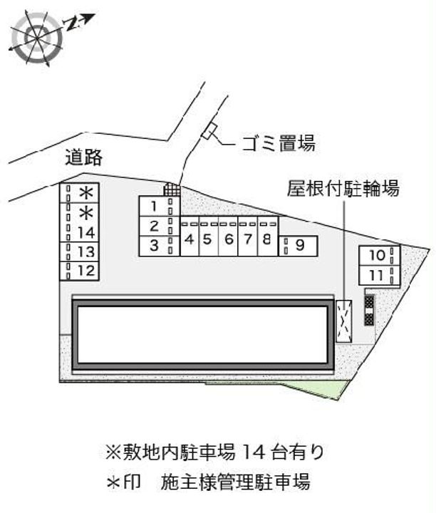 レオネクストあんなばんIIの地図