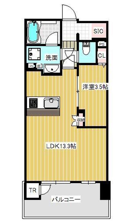 リブレスト三条リバーコートの間取り