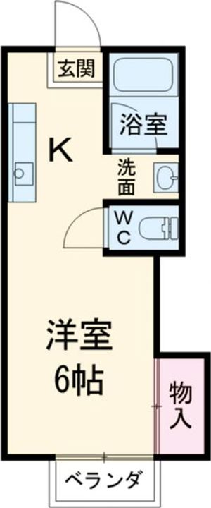 ホワイトハウス沼目Bの間取り