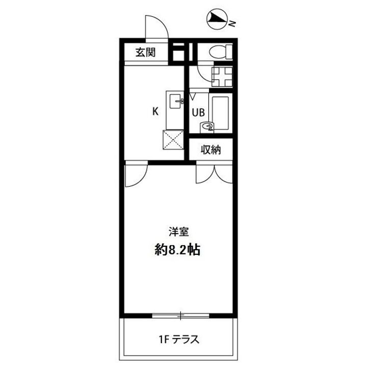 東京都八王子市大和田町1(マンション)の賃貸物件の間取り