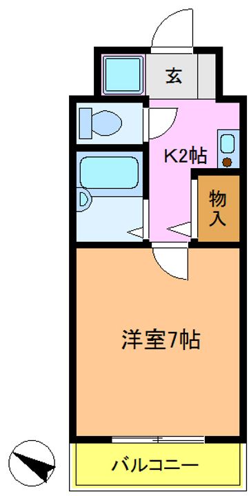 東京都墨田区墨田3(マンション)の賃貸物件の間取り