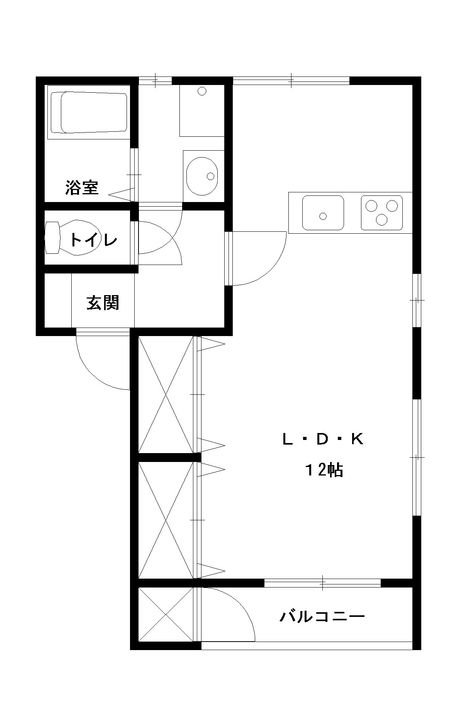 コーポサンロード B棟の間取り