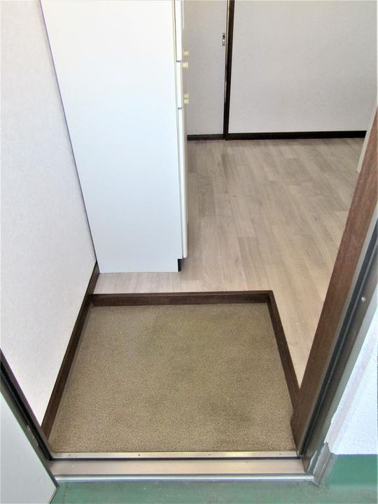 うらしまハイツの玄関