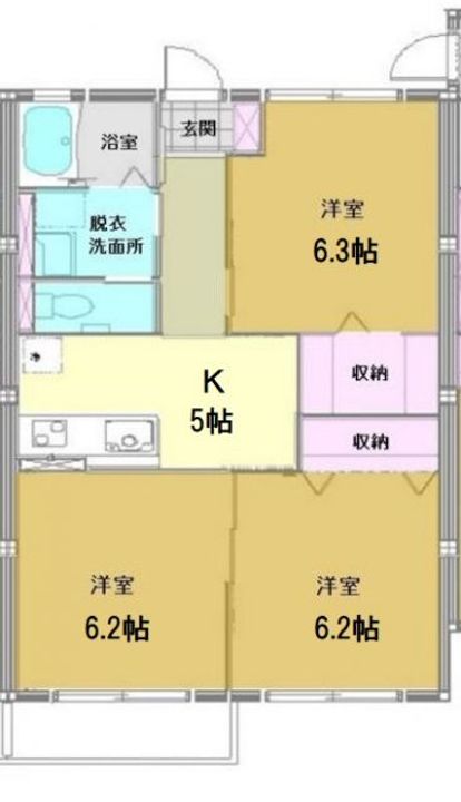 クレアールの間取り