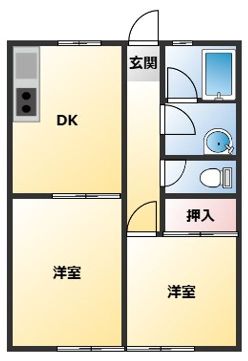 高山ハイツの間取り