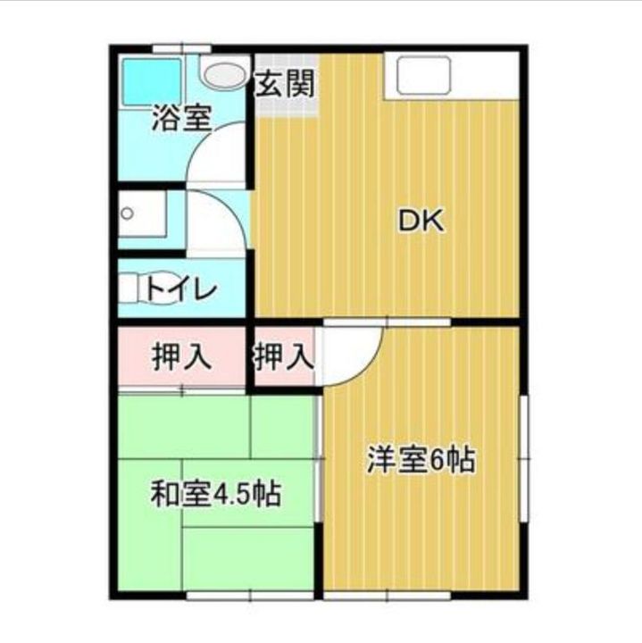 第2朝日コーポ .の間取り