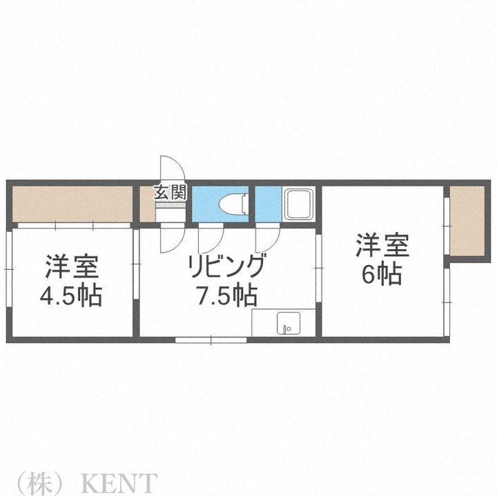 第5岡田コーポの間取り