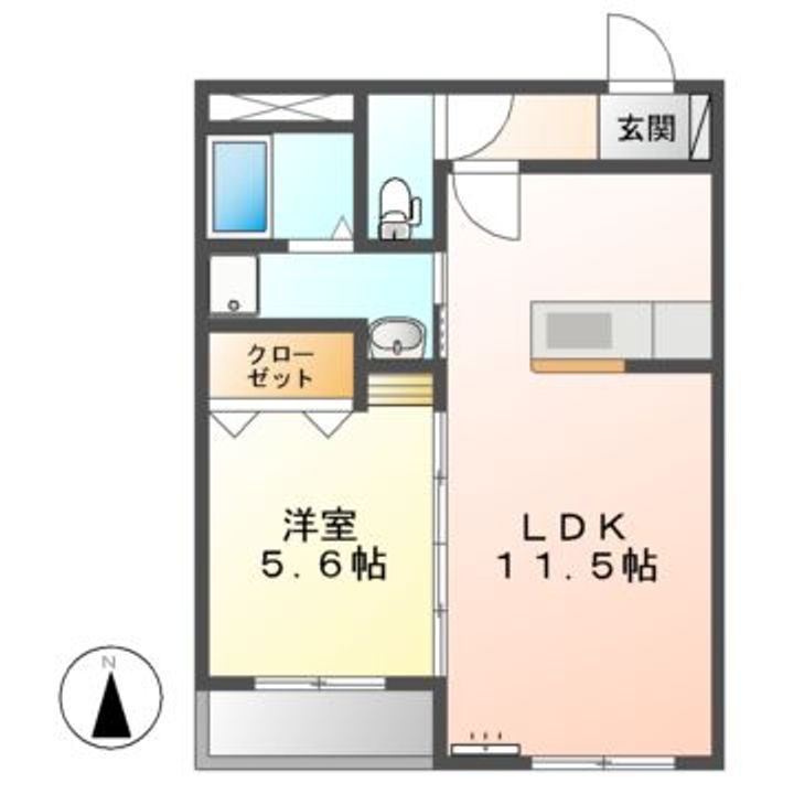 Heartful 宝町の間取り
