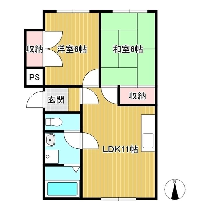 パールヴィラ二宮の間取り