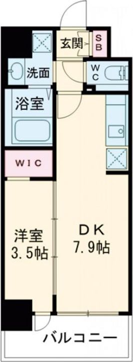 Alivis堺浜寺の間取り