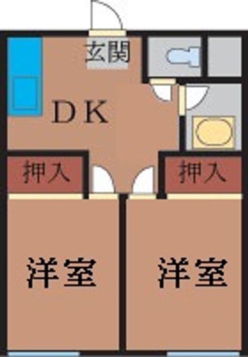 メゾン渡辺の間取り