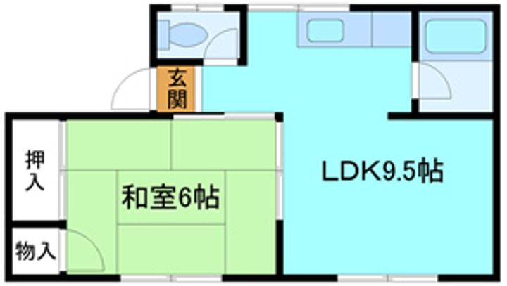 コーポAの間取り