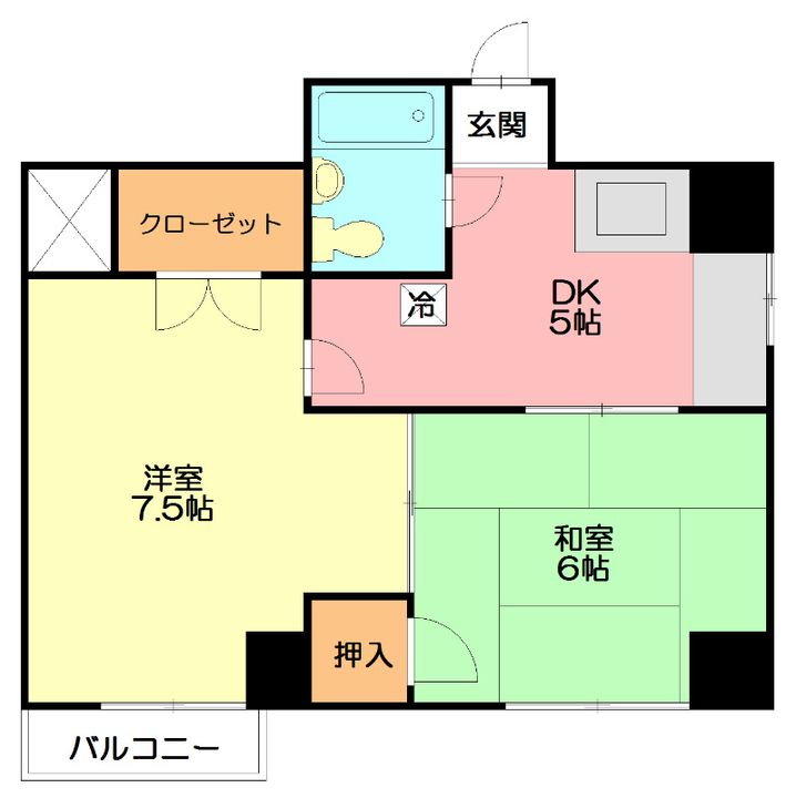 神奈川県藤沢市南藤沢(マンション)の賃貸物件の間取り
