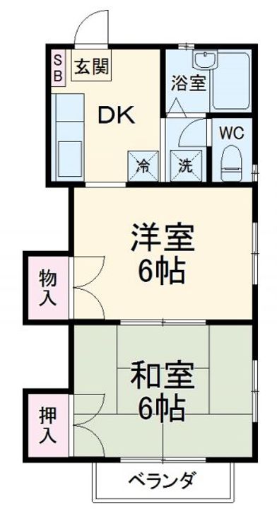カーサK IIの間取り