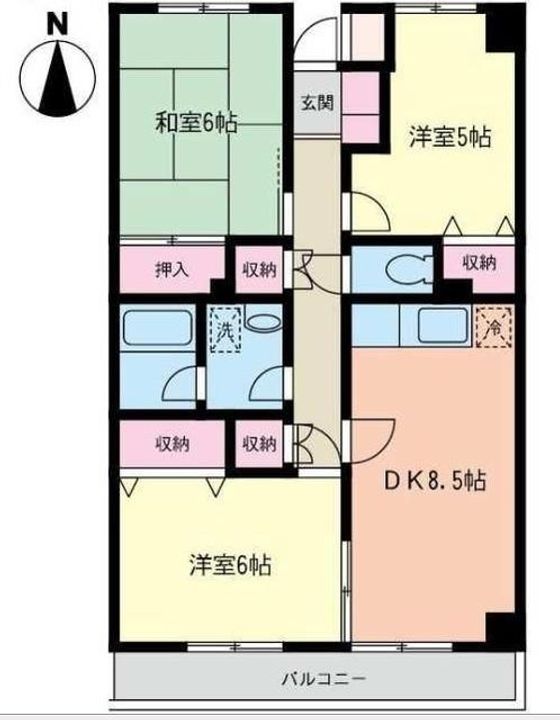 オークウッド1の間取り