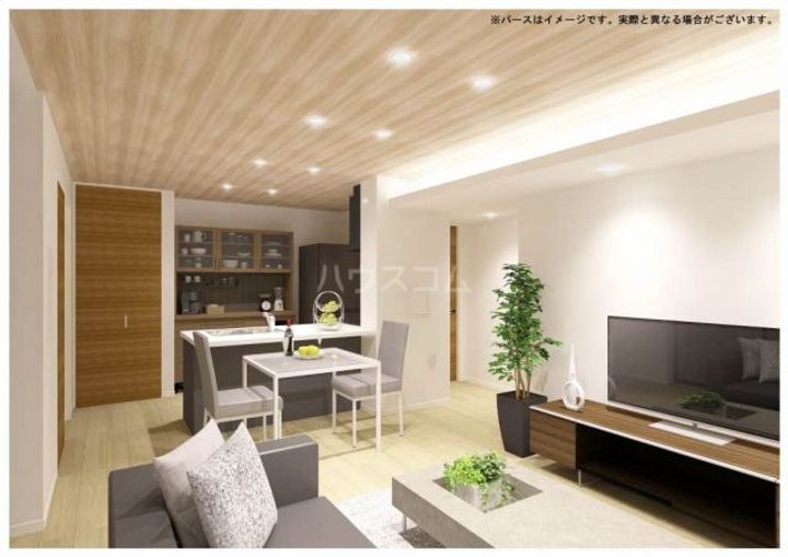 アルフラット オリーブの居間