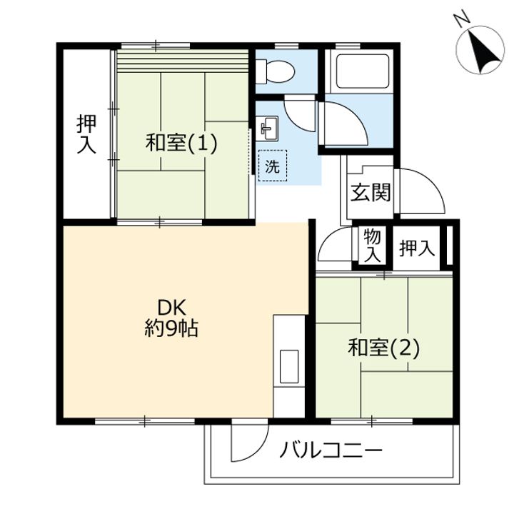 UR西ひかりが丘の間取り