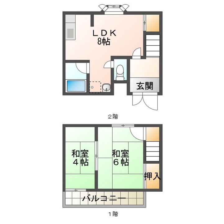 第1第2サンライフクローバーの間取り