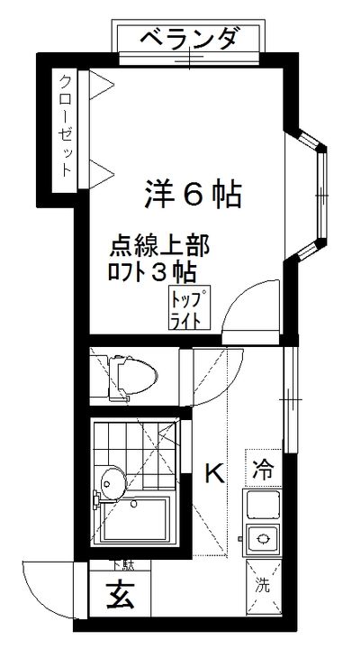 ハイツ玉田の間取り